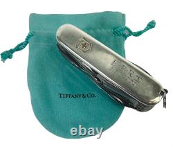 TIFFANY & CO Sterling Silver Champ Swiss Army Multi Tool Knife Mono 925 750 18k