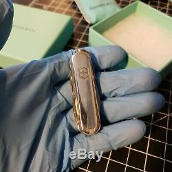 TIFFANY & CO. Sterling Silver Swiss Army Knife 18k Gold Accent Minichamp