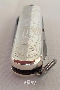 TIFFANY & CO. Sterling silver & gold with unique design pattern Swiss army knife