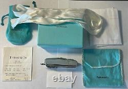 TIFFANY & Co. SWISS ARMY KNIFE 925 & 18k MULTITOOL ESTATE FIND NIB 3.5