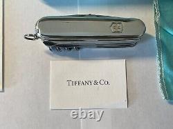 TIFFANY & Co. SWISS ARMY KNIFE 925 & 18k MULTITOOL ESTATE FIND NIB 3.5