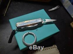 TIFFANY & Co. Sterling Silver SPYDERNOX Victorinox Swiss Army Pocket Knife