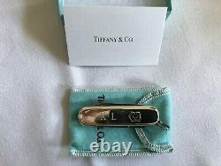 TIFFANY & Co. Sterling Silver Victorinox Swiss Army Pocket Knife 925 initials KL