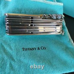 TIFFANY & Co. X VICTORINOX Swiss Army Knife Silver Vintage USED-beautiful