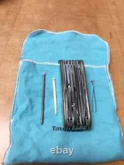 TIFFANY Victorinox Sterling 925 Silver Champ 750 18K Swiss Army knife Multi-tool