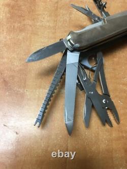 TIFFANY Victorinox Sterling 925 Silver Champ 750 18K Swiss Army knife Multi-tool