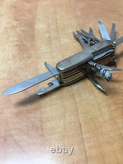 TIFFANY Victorinox Sterling 925 Silver Champ 750 18K Swiss Army knife Multi-tool