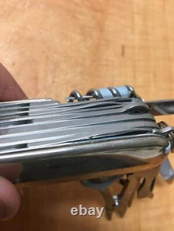TIFFANY Victorinox Sterling 925 Silver Champ 750 18K Swiss Army knife Multi-tool