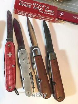 TSA Confiscation Lot O 69 Victorinox Swiss Army Wenger Knives Alox Soldier As Is