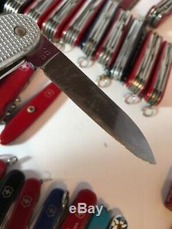 TSA Confiscation Lot O 69 Victorinox Swiss Army Wenger Knives Alox Soldier As Is