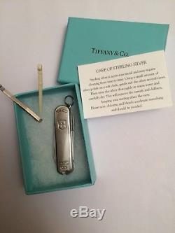 Tiffany & Co. 1837 Victorinox Sterling Silver Swiss Army Pocket Knife 925 $280