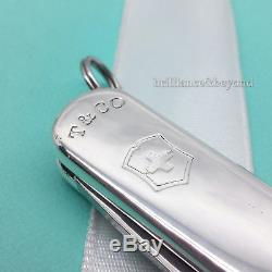 Tiffany & Co. 1837 Victorinox Swiss Army Pocket Knife Key Chain 925 Silver Rare