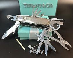 Tiffany&Co 18k Swiss Army Knife Sterling Silver BIG! Many Functions