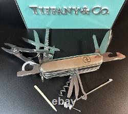 Tiffany&Co 18k Swiss Army Knife Sterling Silver BIG! Many Functions