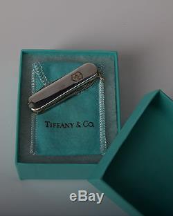 Tiffany & Co. 925 & 18k Victorinox Swiss Army Pocket Knife Excellent Condition