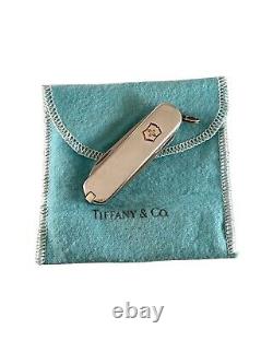 Tiffany Co. 925 750 Limited Edition Army Knife Engraved Infinity Symbol