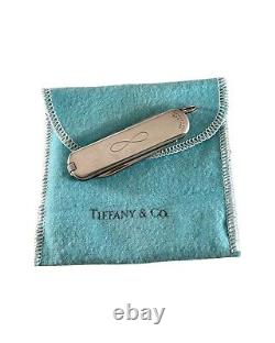 Tiffany Co. 925 750 Limited Edition Army Knife Engraved Infinity Symbol