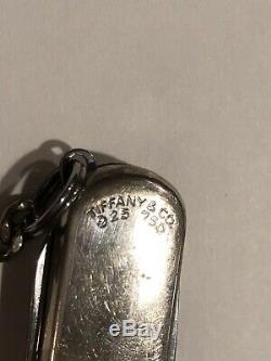 Tiffany & Co 925 Sterling Silver 750 Swiss Army Knife Victorinox KEY CHAIN RING