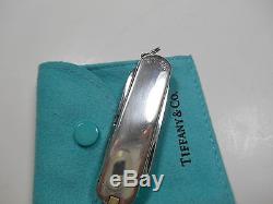 Tiffany & Co. Knife Swiss Army Sterling Silver &18K Gold Retired, Rare