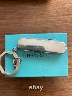 Tiffany & Co. RARE 18K 750 Gold 925 Silver Victorinox Swiss Army Knife Keyring