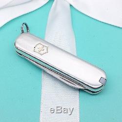 Tiffany & Co. Silver & 18K Gold Victorinox Swiss Army Knife / Key Chain Box #170