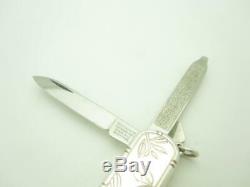 Tiffany & Co. Sterling Silver Floral Pattern Swiss Army Knife