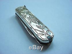 Tiffany & Co. Sterling Silver Victorinox Swiss Army Knife Bamboo leaves