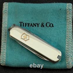 Tiffany & Co. Sterling Silver Victorinox Swiss Army Knife with Pouch Excellent