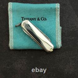 Tiffany & Co. Sterling Silver Victorinox Swiss Army Knife with Pouch Excellent