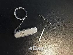 Tiffany & Co Swiss Army Knife Keychain Sterling Silver & 18k Gold 925 750 Rare