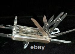 Tiffany & Co. Swiss Army Knife Sterling Silver 18K! W19 Blades/FeaturesVintage