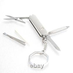 Tiffany & Co. Swiss Army Knife Victorinox 925 Silver & 750 Gold withKey Ring