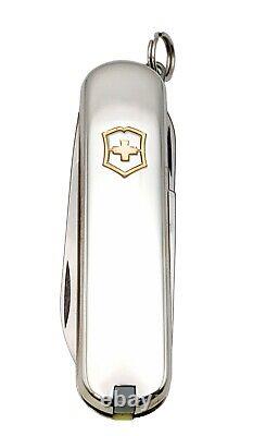 Tiffany & Co. Swiss Army Knife Victorinox 925 Silver & 750 Gold withKey Ring, Box