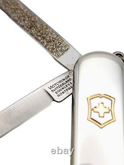 Tiffany & Co. Swiss Army Knife Victorinox 925 Silver & 750 Gold withKey Ring, Box