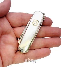 Tiffany & Co. Swiss Army Knife Victorinox 925 Silver & 750 Gold withKey Ring, Box