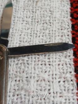 Tiffany & Co Victorinox Knife. 925 Silver + 18k Gold Orig. Box