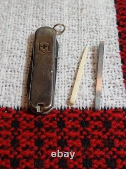 Tiffany & Co Victorinox Knife. 925 Silver + 18k Gold Orig. Box