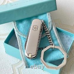 Tiffany & Co. Victorinox SV925 750YG Swiss Army Knife Keyring RARE with Box