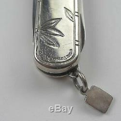 Tiffany & Co. Victorinox Swiss Army Knife Sterling Silver Bamboo Design