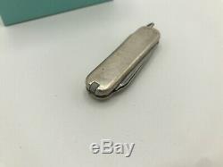 Tiffany & Co. Victorinox Swiss Army Pocket Knife Sterling Silver 18k Gold