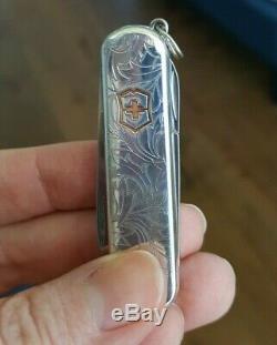 Tiffany Engraved Sterling Silver Swiss Army Knife