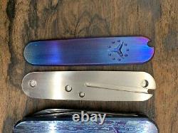 Titanium Swiss Army Knife SCALES Can be installed on all 91mm Victorinox knives