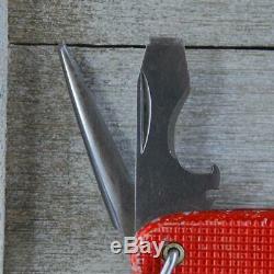 ULTRA RARE Early 60's Victorinox Farmer OLD CROSS with Bail Red Swiss Army Knife
