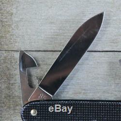 ULTRA RARE! Victorinox Pioneer OLD CROSS Black 1985 Stamped Swiss Army Knife