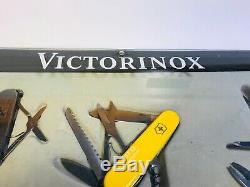 UNIQUE Victorinox Seller Box Display YELLOW Swiss Army knife Official Agent sign