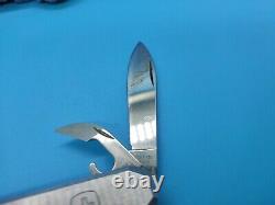 USED Swiss Army Wenger Discontinued Stainless Steel Traveler Knife Luxury Used