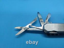 USED Swiss Army Wenger Discontinued Stainless Steel Traveler Knife Luxury Used