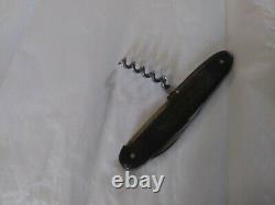 Uber Rare Victorinox Moser Signau Buffalo Horn Swiss Army Knife with Corkscrew