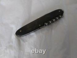 Uber Rare Victorinox Moser Signau Buffalo Horn Swiss Army Knife with Corkscrew