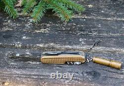 Ultra Rare Swiss Bianco Copper Huntsman Swiss Army Knife 10 years of Patina